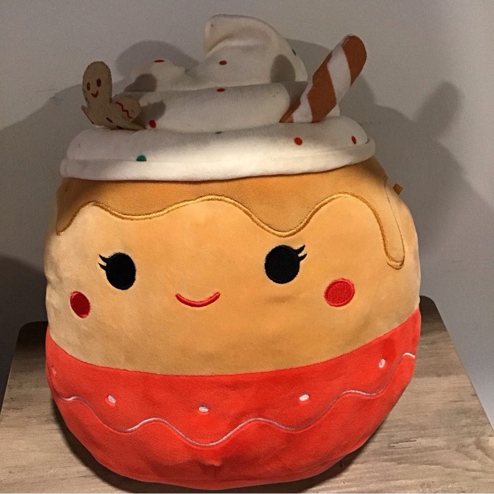 Squishmallows Ginger the Silver Tag RARE Gingerbread Latte 13” w/o Tag Toddlers